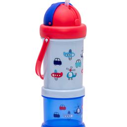 Adore Snacker Jack -The Sip 'n' Snack Bot 'n' Pot with Handle- Blue-2