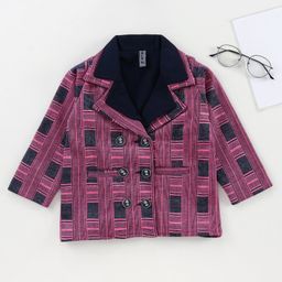 Enfance Full Sleeves Striped Winter Jacket - Rani-picture-26