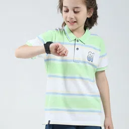 Monte Carlo Boys Striped Cotton T-shirt-image-69