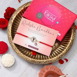 EL REGALO Y Letter Charm Rakhi Gift Set-image-97