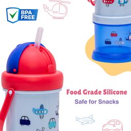 Adore Snacker Jack -The Sip 'n' Snack Bot 'n' Pot with Handle- Blue image 2