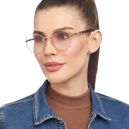 John Jacobs Women Round Sunglasses with UV Protected Lens 147673-43