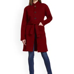 ROARERS Mock Collar Single-Breasted Overcoat-picture-1