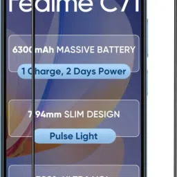 VAlight Tempered Glass Guard for realme c71, Realme c71, Premium Screen Tempered Glass with Easy Installation-image-26