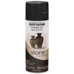 Rust-Oleum American Accents Stone Textured Spray Paint Matte Black Granite, 7991830 (Can of 340 g)-picture-10