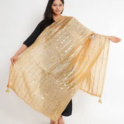 Karthav Fashion Striped Dupatta with Gotta Patti-picture-27