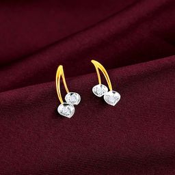 GIVA 14K Yellow Gold Ivy Diamond Stud Earrings-30