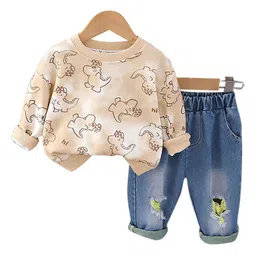 StyleCast x Revolte Unisex Kids Printed Top with Pyjamas-15