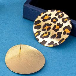 Niscka Gold-Plated Circular Shaped Studs image 2