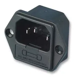 MULTICOMP PRO Un-Filtered IEC Power Entry Modules UN-FILTERED IEC MOD W/ FUSE, C14, 6.3A, JR-101-1F-17