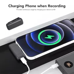 LEKATO Wireless Microphone System Omni-directional Battery Powered with Charging Case, J-14 image 3