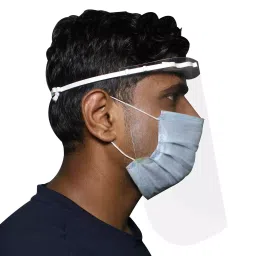 Oriley 175 Micron Disposable Face Shield with Adjustable Elastic Strap ORFSN09 image 3