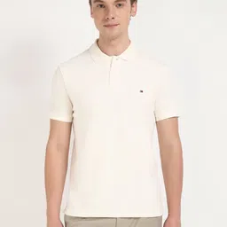 Tommy Hilfiger Men Solid Polo Collar Cotton T-shirt-picture-2
