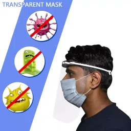 Oriley 175 Micron Disposable Face Shield with Adjustable Elastic Strap ORFSN09 image 4