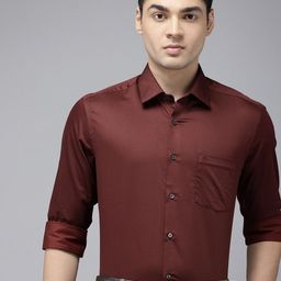 Arrow Manhattan Slim Fit Geometric Printed Pure Cotton Formal Shirt-image-57