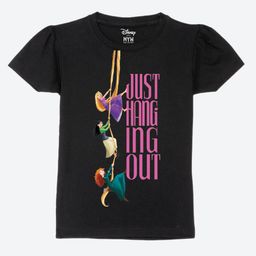 Wear Your Mind Girls Printed Puff Sleeves Pure Cotton T-shirt-picture-28