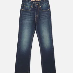 Pepe Jeans Boys Mid-Rise Bootcut Low Distress Stretchable Jeans-picture-20