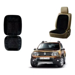 Auto Pearl Polyester, Cotton Front Vehicle Seating Pad Black for Renault Duster-picture-23