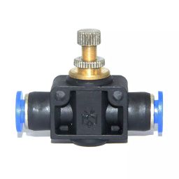 GENERIC 6 mm Pneumatic Flow Cantrol Connector-Black&Blue-45