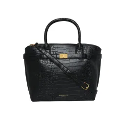 Accessorize London Women'S Faux Leather Black Rosaline Hand Bag-picture-44