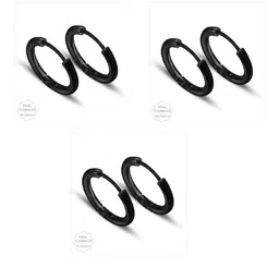 shobhram Unisex Black Earrings-picture-27