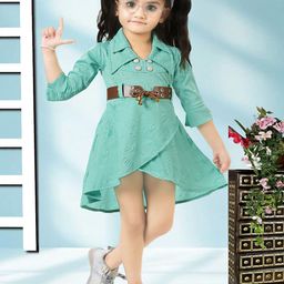 Miss & Chief Girls Cotton Printed Fit & Flare Dress-image-13