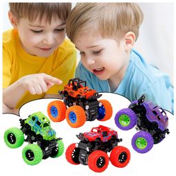 Uniquebuyin Small Stunt Cars Pack of 4 - Multicolour-image-1