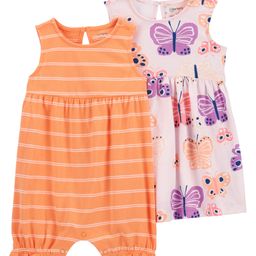 Carter's 2 Pack Dress Set - Orange & Purple-image-51