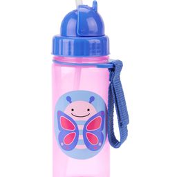 Skip Hop Zoo Straw Bottle Pp Butterfly Pink - 384 ml-image-39