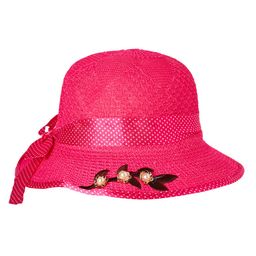 Kid-O-World Polka Dots Printed Piping Hat - Dark Pink-image-56