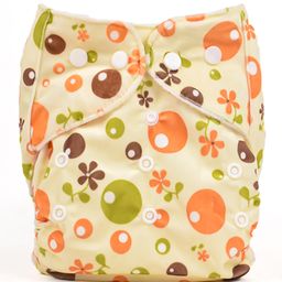 Moms Home Baby Reusable Cotton Pocket Diaper With 1 Insert Flower - Pack of 1-22