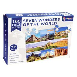 Popcorn Games & Puzzles 7 Wonders of the World Jigsaw Puzzle - 160-Piece Educational Puzzle Game for Kids Ages 7+ | Boosts Knowledge, Memory & Hand-Eye Coordination-image-33
