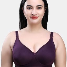 SKDREAMS women Solid Everyday CottonBra Full Coverage Back Closure-picture-33