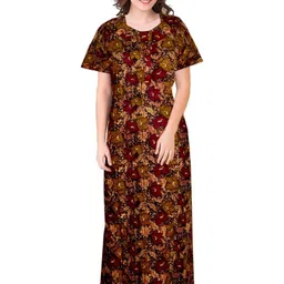 AAKARSHANA CREATION Women Printed Cotton Nightdress-picture-1
