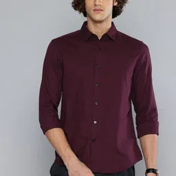 Flying Machine Slim Fit Self Striped Pure Cotton Casual Shirt-picture-19