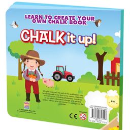 hellofriend books Hello Friend Books Chalk It Up! Board Book: At the Farm-  Colour and Create with 5 Coloured Chalks image 5