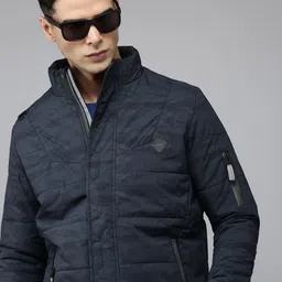 SPYKAR Abstract Printed Padded Jacket-24