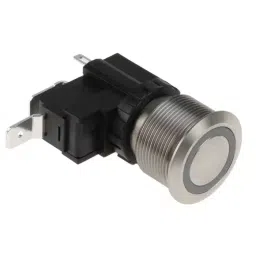 RS PRO Illuminated Push Button Switch Momentary 22.2 mm SPST White LED 250/125 V AC, 1758794-picture-25