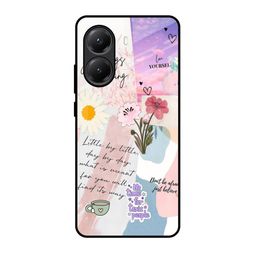 QRIOH Floral Positive Horizons Printed Poco X7 Pro 5G Glass Back Case Mobile Accessories-image-86