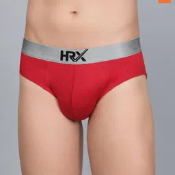 HRX by Hrithik Roshan Pack Of 2 Mid-Rise Ultrasoft Basic Briefs HRX_BRF_001_RD_OR_2PC-58