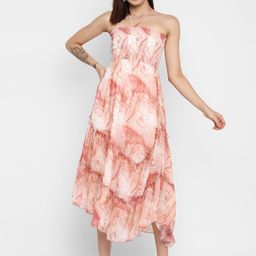 Taurus Ethnic Motifs Print Maxi Dress-image-74