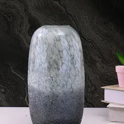Myntra Elegant Homes Grey Glass Flower Vase-picture-12
