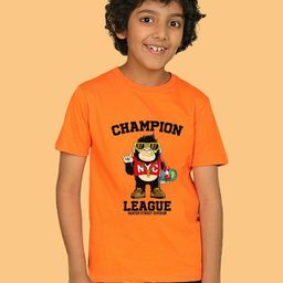 NUSYL Boys Graphic Printed Round Neck Short Sleeves Cotton T-shirt-image-102