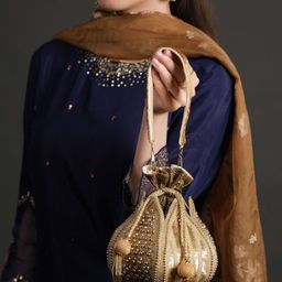 Anouk Embellished Potli Clutch-image-47