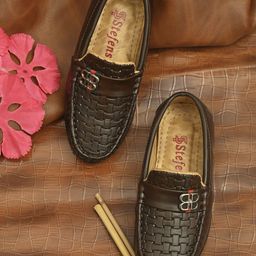 STEFENS Boys Leather Casual Loafers-image-49