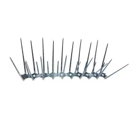 Whiteshark Bird Spikes Polycarbonate 304.8x63.5x127 mm Silver for Bird/Pigeon Control Spikes, (Pack of 5 Pcs)-28