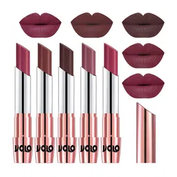 VOLO Set Of 5 Creme Matte Lipstick-3.5g Each-31-34-35-36-38-16