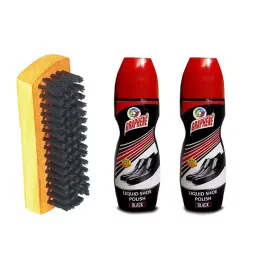 JEEBU 80 ml Black Leather Shoe Polish & Single Side Brush Pack of 3-image-40