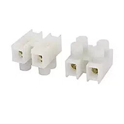 Rpi Shop 2 Way Terminal Barrier Block 2 Position Dual Row Type H Wire Connector Pack of 90 (White)-21