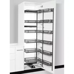 Olive Smartek 380x510x1820 mm Mild Steel 1 Strip 6 Layer Tandem Pantry Unit Grey-image-5